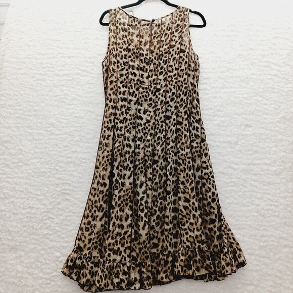 Dress Size 12 Leopard Mob Wife Maxi Coquette Safari Glam Retro Maximalist 2pcs - Picture 2 of 16